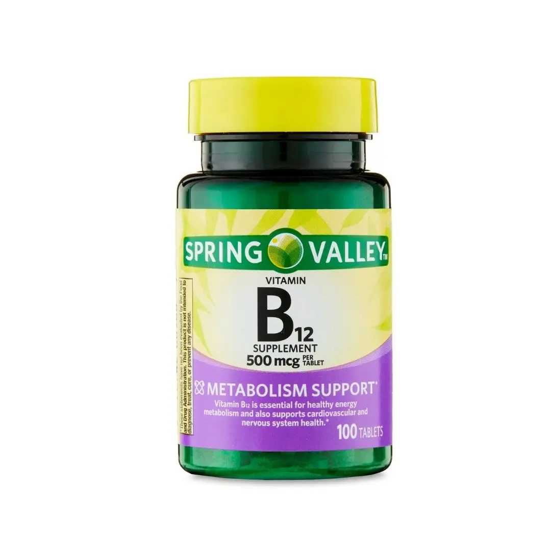 SPRIND VALLEY vitamine B12, 500 mcg, 100 comprimés