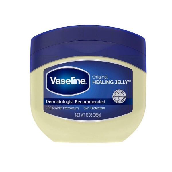 Vaseline Healing Jelly Original pour soulager la peau sèche et craquelée et l'eczéma 100 % gelée de pétrole pure, 368 g
