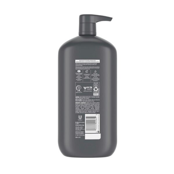 Gel douche Dove Men+Care Body and Face Wash, Nettoyant hydratant pour le corps et le confort pour hommes avec technologie de microhydratation nourrissante 24 heures, 887 mL – Image 2