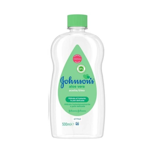 Johnson's Huile pour bébé à l'Aloe Vera et Vitamine E, 500 mL