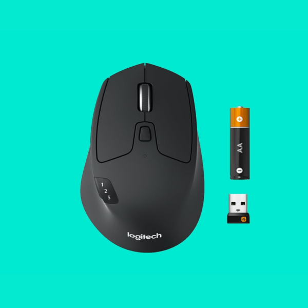 Logitech M720 Triathlon – Souris Sans Fil Multi-Dispositif, Bluetooth & USB, 6 Boutons Programmables – Noire – Image 4