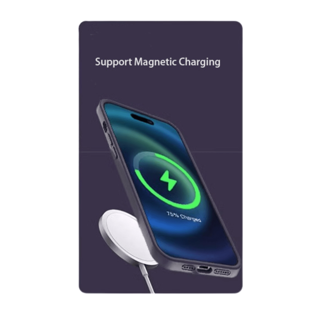 Coque Magnétique en Silicone avec Anneau-support pour iPhone 14 Pro Max , Bleu Marine – Image 2