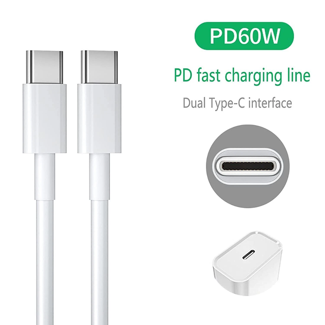Câble USB-C vers USB-C , 1 m , Charge Rapide & Transfert de Données , Compatible Smartphone, Tablette, PC & Mac , USB Type-C – Image 3